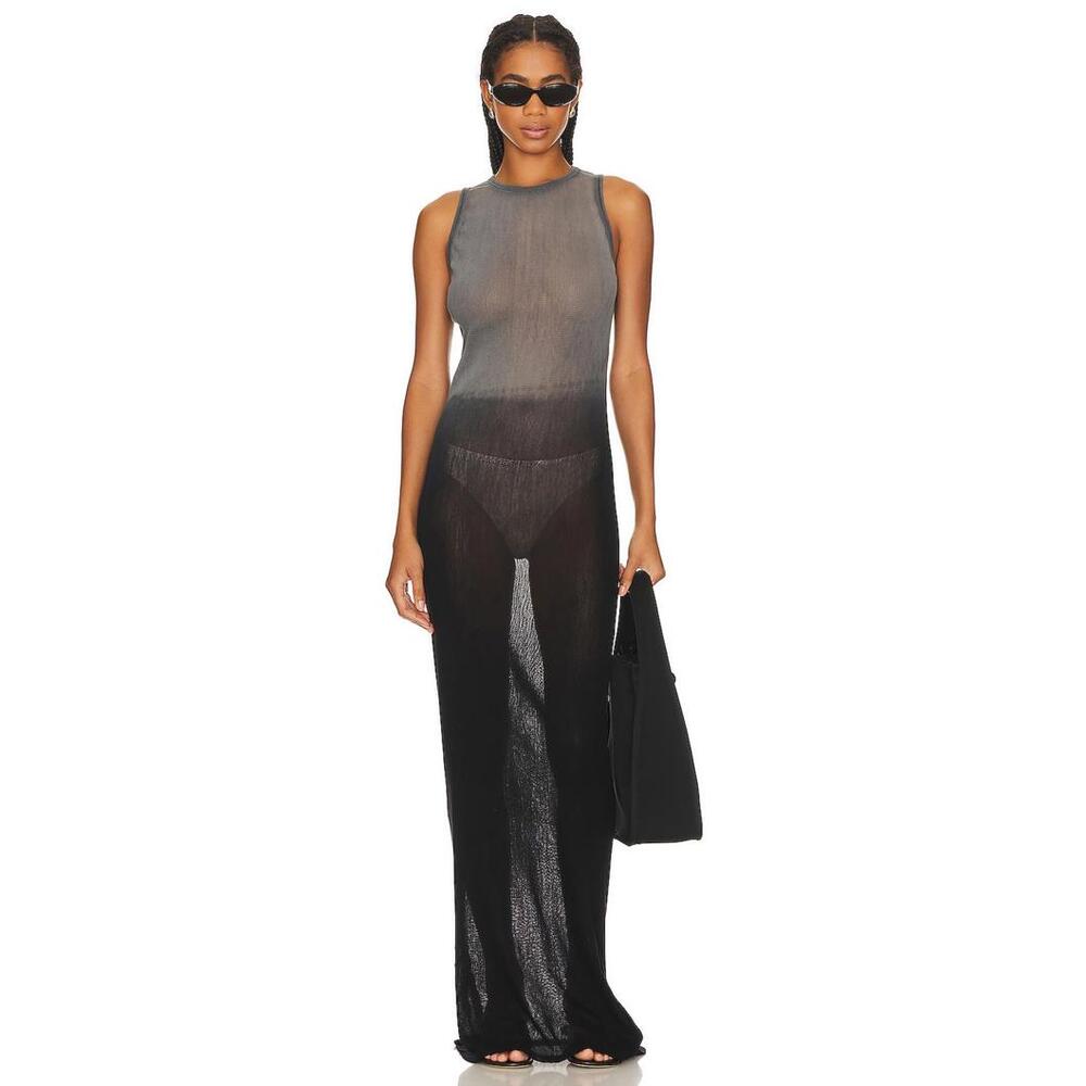 COTTON CITIZEN the Rio Maxi Dress in Black Cast